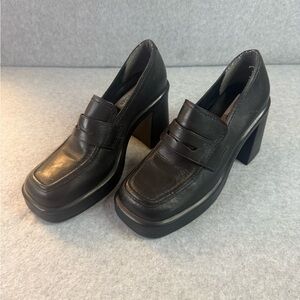 Steve Madden 90s Platform Block Heel Loafers 8.5